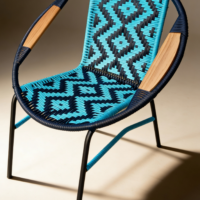 Silla Princess Brazos en Madera Rombo #3