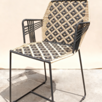 Silla barra diamond tejido rombo #1