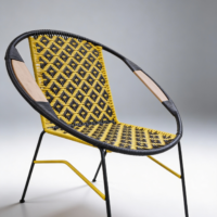 Silla princess brazos en madera rombo #1