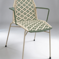 Silla tejida rombo # 1