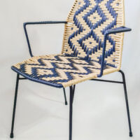 Silla tejida rombo # 3