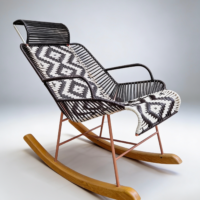 Silla tejido rombo # 3